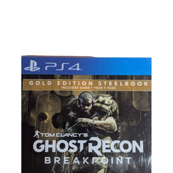 Tom Clancy's Ghost Recon Breakpoint Gold Edition Steelbook PS4 Video Game New - Picture 7 of 11